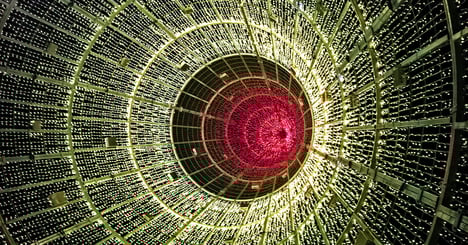 circular view of a quantum circuit