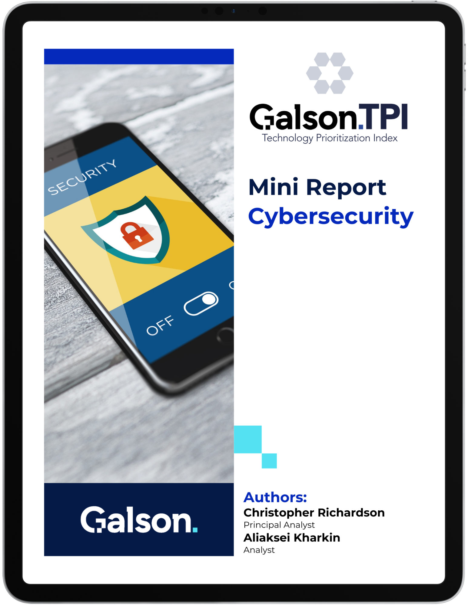 Galson Cybersecurity TPI Report tablet mockup-3